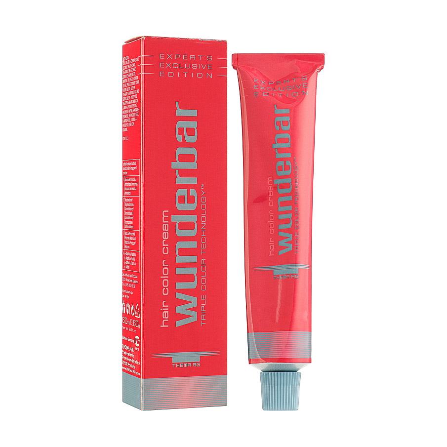 Перманентна крем-фарба для волосся Wunderbar Hair Color Cream 3/5 Dark Brown Mahogany, 60 мл